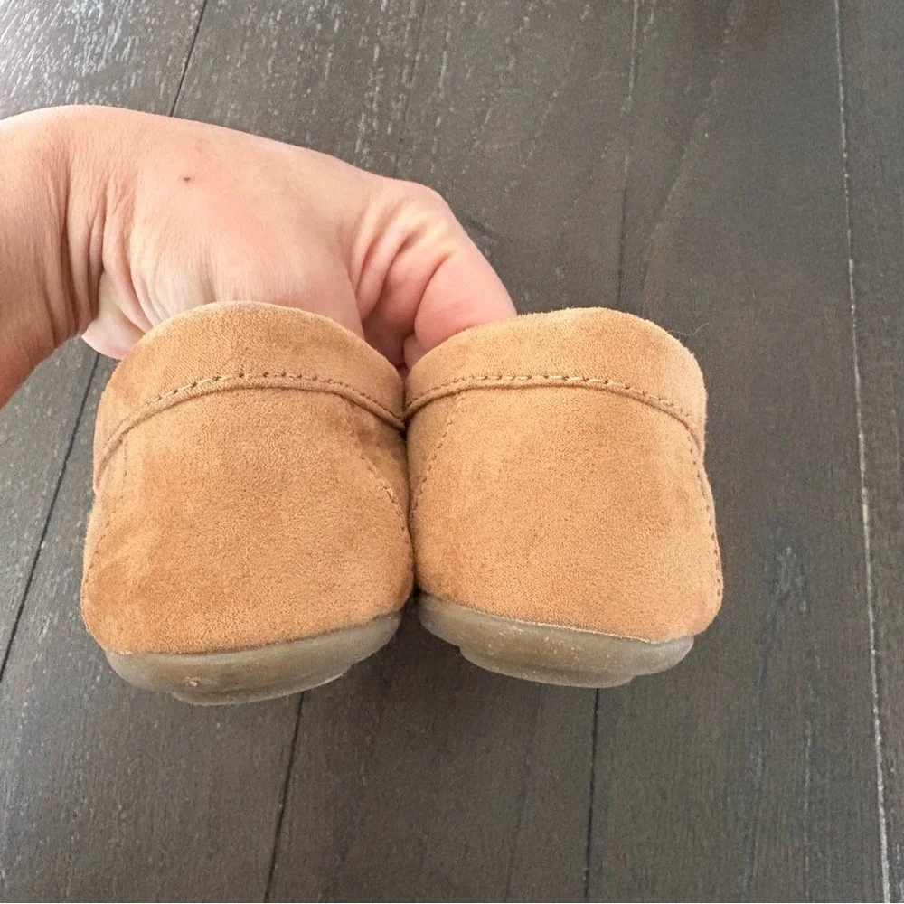 Dexflex Comfort Tan Faux Suede‎ Driving Loafer Moccasin Girls Size 5